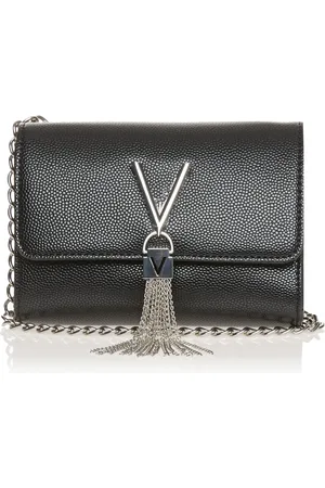 VALENTINO Black Cross-Body Divina Tassel Bag One