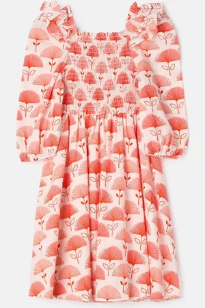 Angel & Rocket Lola Ruffle Shoulder Print 100% Cotton Dress 9 Years (134cm)