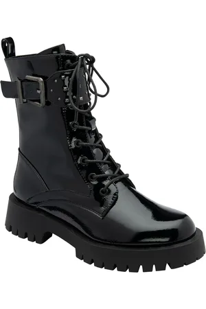 Ravel Black Patent Zip-up Ankle Boots AU 6 (EU 37)