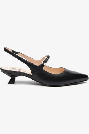 Nero Giardini Leather Slingback Kitten Heels AU 6 (EU 37)