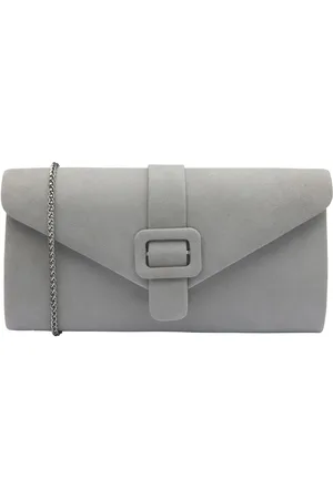 Lotus Grey Clutch Bag with Chain One