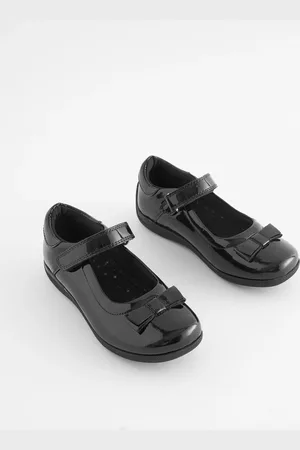 Next Standard Fit (F) School Leather Junior Bow Mary Jane Shoes AU 11.5 (EU 30)