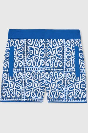 Reiss Redhill 3-9 yrs Tile Pattern Knit Shorts 7