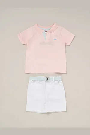 Little Gent Polo Shirt and Belted Shorts Outfit Set 12 Months (80 cm)