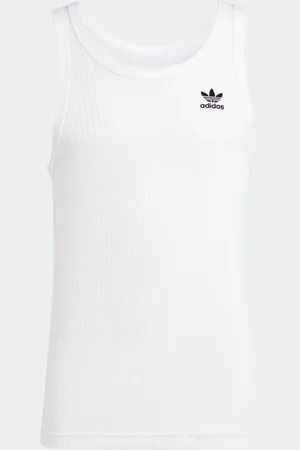 adidas White Trefoil Essentials Vest xsmall