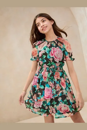Lipsy London Puff Sleeve Dress (5-16yrs) 6 Years (116cm)