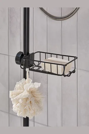 Next Black Single Adjustable Shower Caddy One