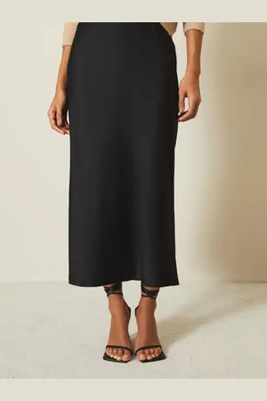 Lipsy London Midi Satin Skirt AU 12