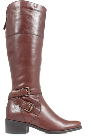 JONES BOOTMAKER Brown Phoebe L Calf Leather Knee-High Boots AU 5 (EU 36)