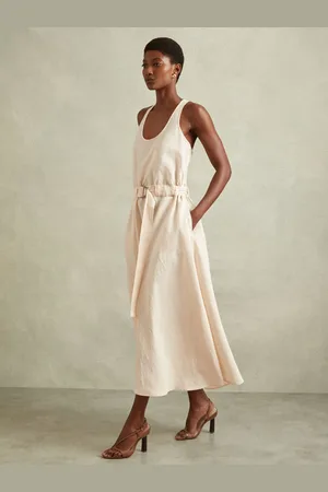 Reiss Tayah Modal Blend Parachute Midi Dress AU 10