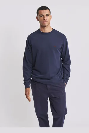 Aubin Blue Navy Ash Crew Neck 100% Cotton Sweat Top XXL