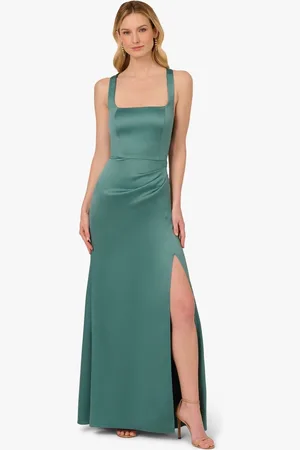 Adrianna Papell Sleeveless Satin Crepe Gown AU 8