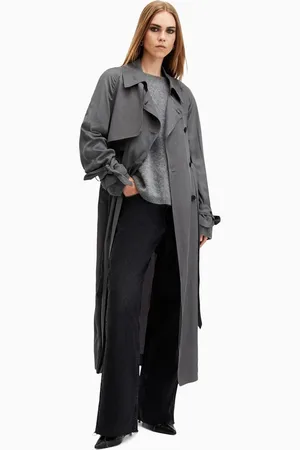 AllSaints AllSaints Grey Koko Trench Jacket XS