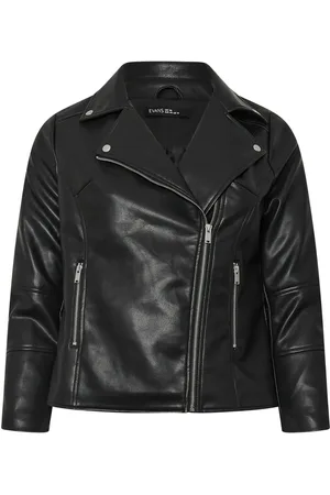 Evans PU Biker Black Jacket AU 18