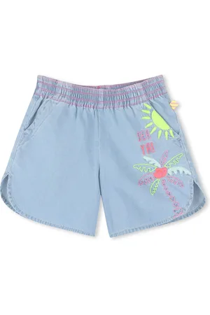 Billieblush Baggy Denim 100% Cotton Shorts With Embroidery Detail 6 Years (116cm)