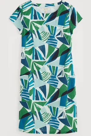 Seasalt Cornwall Petite River Cove Shift 100% Cotton Dress AU 18