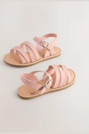 Next Pink Strappy Sandals AU 13.5 (EU 32.5)