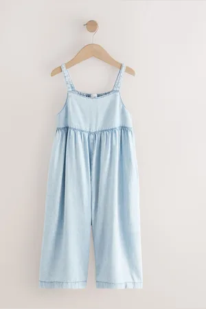 Next Light Wash Denim Wide Leg Playsuit (3-16yrs) 134140cm