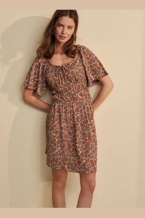 Next Short Sleeve Tie Front Jersey Mini Dress AU 8 Petite