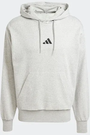 adidas Grey Essentials Feelcozy Fleece Hoodie XL Reg