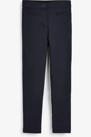 Next Navy Blue Regular Length School Skinny Stretch Trousers (3-18yrs) 12 Years (152cm)