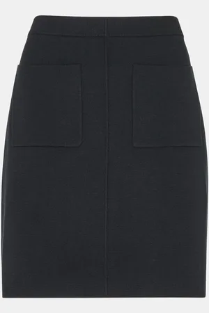 Whistles Patch Pocket Knitted 100% Cotton Skirt L