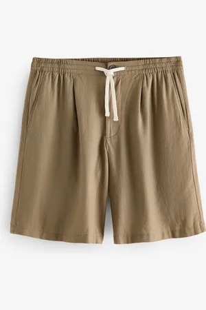 Threadbare Loose Fit Linen Blend Pleated Shorts 30r