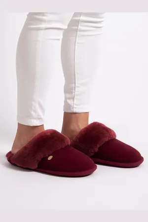 Just Sheepskin Red Ladies Duchess Slippers AU 9 (EU 40)
