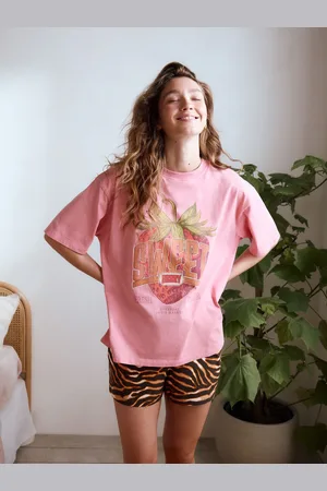 Next Pink Strawberry 100% Cotton Graphic Short Sleeve Pyjamas XXL Regular