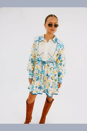 Never Fully Dressed Savannah 100% Cotton Shirt Dress AU 16
