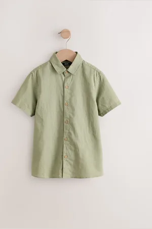 Next Single Short Sleeves Linen Blend Shirt (3mths-16yrs) 5 Years (110cm)