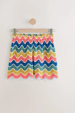Next Crochet Wave Holiday 100% Cotton Shorts L Reg