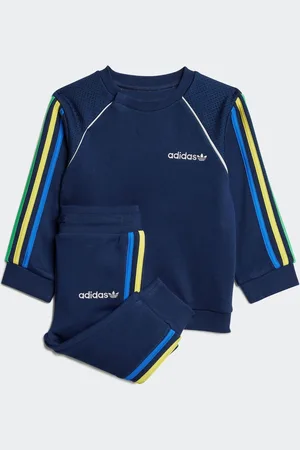 adidas Navy 3 Stripe Tracksuit 3