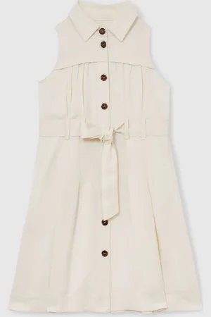 Reiss Heidi 4-9 yrs Tie-Waist Collared Dress 5