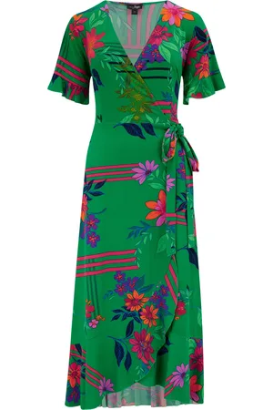 Pour Moi Megan Stretch Jersey Wrap Midi Dress AU 12