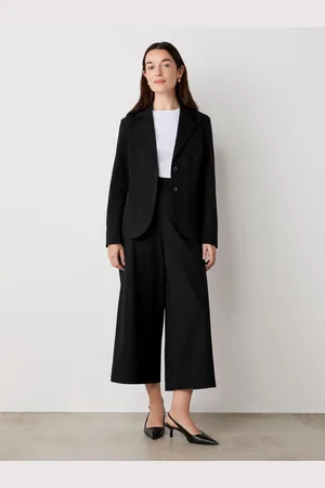Finery London Black Jules Ponte Jersey Blazer AU 16