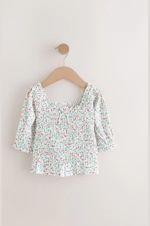 Next Cherry Print Shirred Blouse (3-16yrs) 8 Years (128 cm)