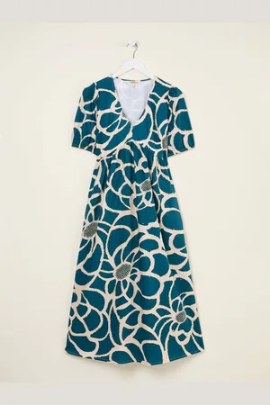Fat Face FatFace Remi Midi Dress 10