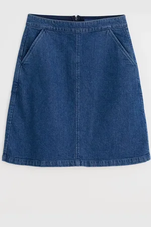 Seasalt Cornwall Dovetail A-Line Corduroy Skirt AU 12