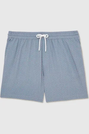 Reiss Tito Drawstring Geometric Print Swim Shorts XL