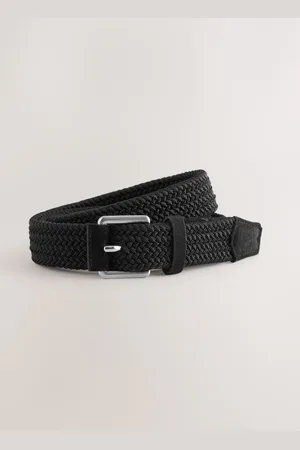 Next Black Casual Woven Elastic Belt M