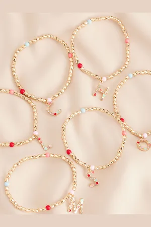 Next Gold Tone Initial Bracelet 1