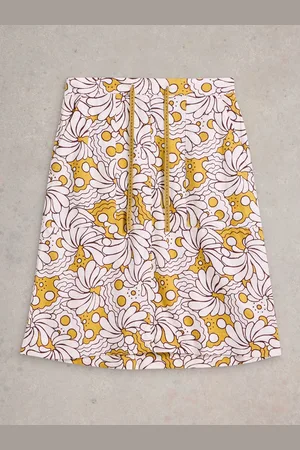 White Stuff Evie Linen Blend Skirt 14