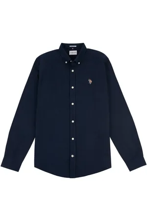 U.S. Polo Assn. U. S. Polo Assn. Mens 100% Cotton Peached Oxford Shirt L