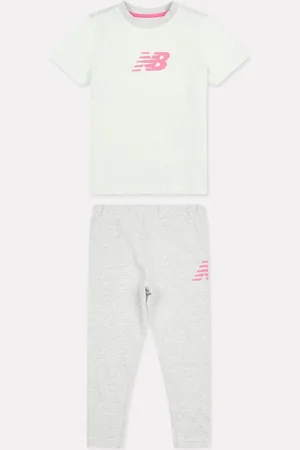 New Balance Grey Kids Jersey T-Shirt & Leggings Set 2