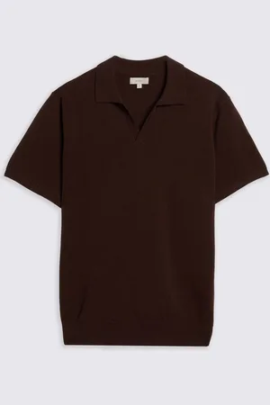 Moss Contrast Placket Skipper 100% Cotton Polo Shirt S