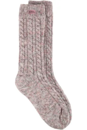 Totes Pink Ladies Chunky Wool Blend Winter Thermal Boot Socks One