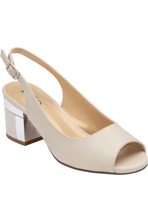 Lotus Nude Peep Toe Slingback Sandals AU 9 (EU 41)