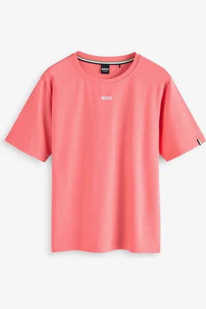 HUGO BOSS Pink Regular Fit Logo T-Shirt XL