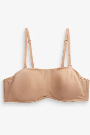 Next Praline Nude Smoothing Strapless Non Pad Wired Bra A-D 34 A